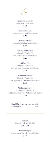 Carte du Restaurant Segelbrise in der Schlutuper Wiek à Lübeck