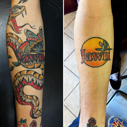 Explore hunting tattoo ideas for men, creative tattoo ideas in Glenside, available at Iron Will Tattoo Club