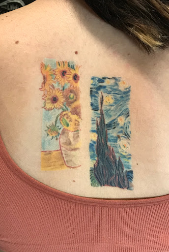 Explore half chest tattoo ideas, creative tattoo ideas in Altoona, available at Living Canvas Studio LLC