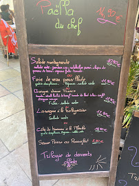 Restaurant français Le Palmier à Nîmes (le menu)