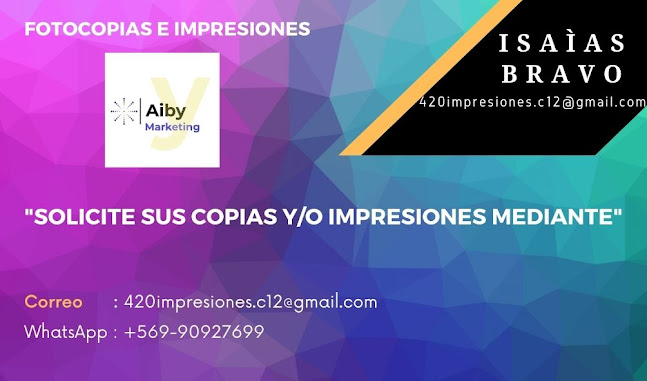 Fotocopias e impresiones Aiby Marketing - Copistería