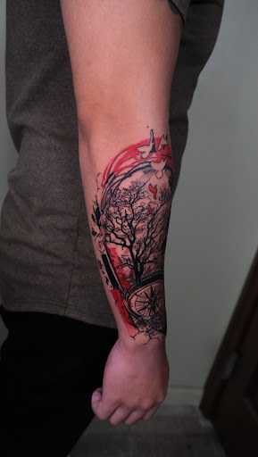 Explore daredevil tattoo ideas, creative tattoo ideas in Culver City, available at Art Collector Tattoo