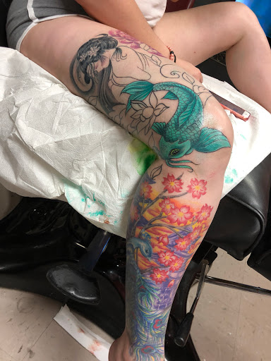 Explore leg sleeve tattoo ideas male, creative tattoo ideas in Albuquerque, available at Tattoosbyfrankieg
