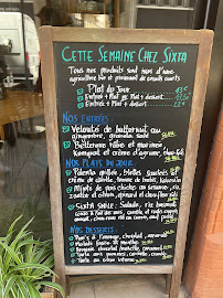 Sixta à Toulouse menu