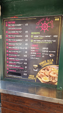 Menu du Mare Matto à Livorno