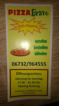 Pizzeria Bravo à Schornsheim menu
