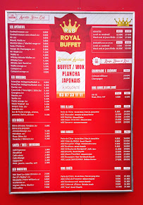 Royal Grand Buffet à Mondelange menu