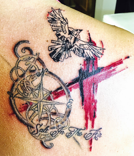 Explore front thigh tattoo ideas, creative tattoo ideas in Lake Havasu City, available at 303Tattoo
