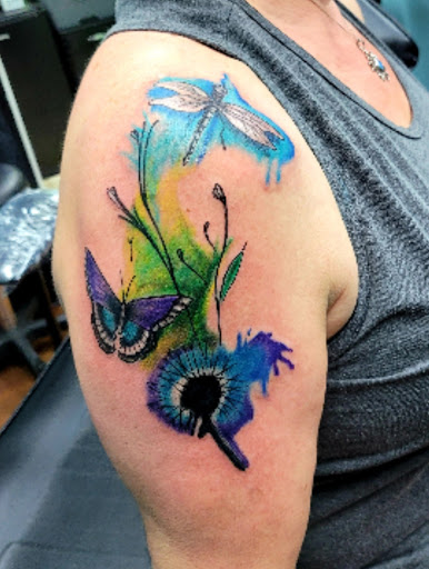 Explore beach tattoo ideas, creative tattoo ideas in Kannapolis, available at Ink Station Tattoo Studio