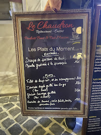 Restaurant Le Chaudron à Cassis carte