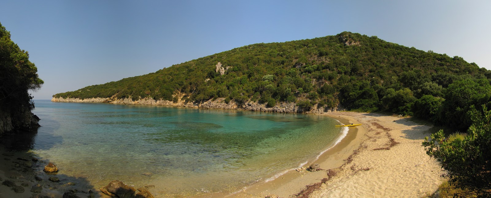 Photo of Stavrolimena beach located in natural area