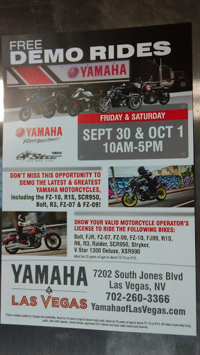 Motorcycle Dealer «Yamaha of Las Vegas/Can Am Sea Doo of Las Vegas», reviews and photos, 7202 S Jones Blvd, Las Vegas, NV 89118, USA