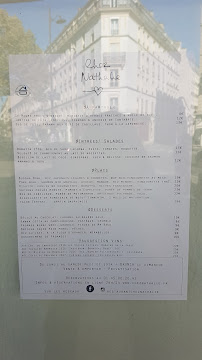 Chez Nathalie à Paris menu