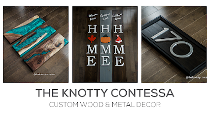 The Knotty Contessa - Wood and Metal Decor