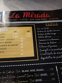 La Mirada - Fréjus à Fréjus menu