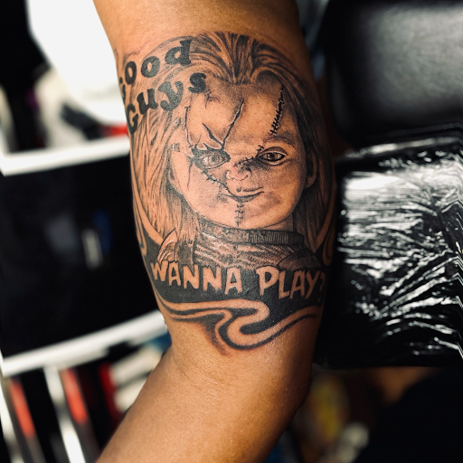 Explore frenchie tattoo ideas, creative tattoo ideas in Amarillo, available at Tattoo Spa LLC