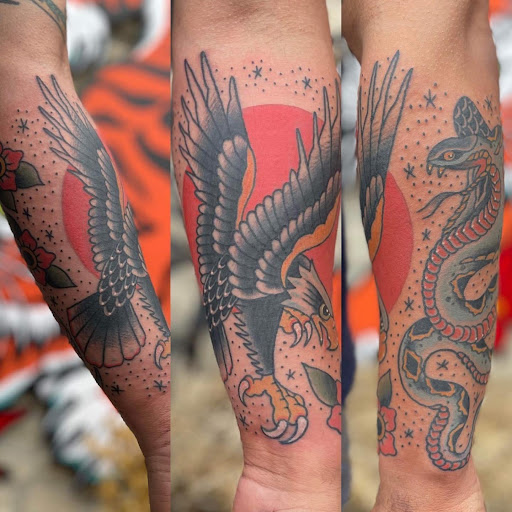 Explore nfl tattoo ideas, creative tattoo ideas in Lake Villa, available at Eternal Tiger Tattoo