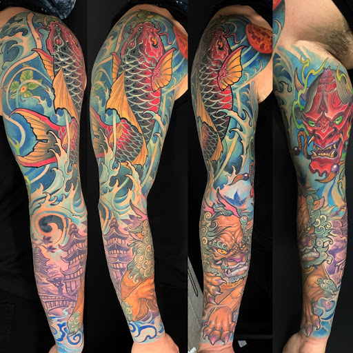 Explore ankle tattoo cover up ideas, creative tattoo ideas in Lombard, available at New Hope Tattoo