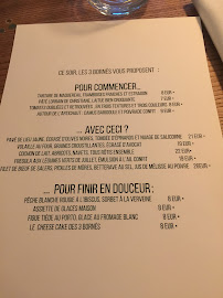 Restaurant français Les 3 Bornés à Paris - menu / carte
