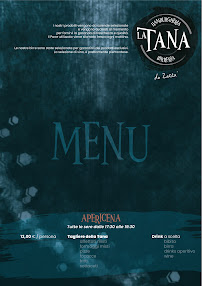 La Tana Cameri à Cameri menu