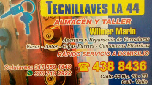 Tecnillaves la 44 Servicio las 24 horas