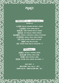 Bar Ferrari's Bar à Senago (le menu)