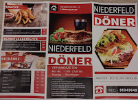 Menu / carte de Niederfeld Döner und Pizza à Ludwigshafen