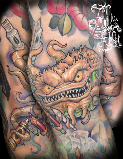 Explore calvin and hobbes tattoo ideas, creative tattoo ideas in Lombard, available at New Hope Tattoo