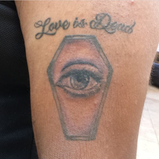 Explore women's leg sleeve tattoo ideas, creative tattoo ideas in San Diego, available at Sideshow Tattoo and Piercing