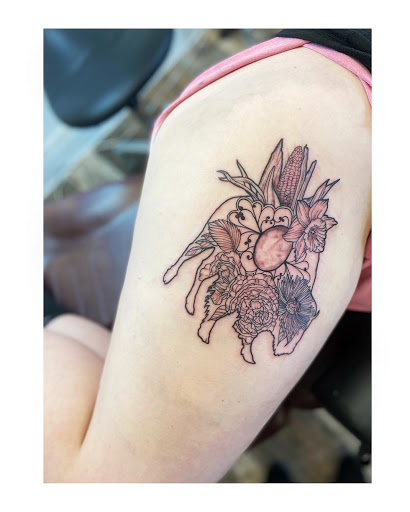 Explore grogu tattoo ideas, creative tattoo ideas in Moline, available at ARTIST AIMEE TATTOOS - AF Tattoo Studio