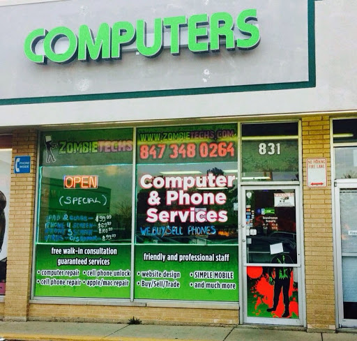 Computer Repair Service «Zombie Techs Computer Repair & Cell Phone Repair», reviews and photos, 831 E Algonquin Rd, Schaumburg, IL 60173, USA