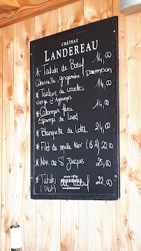 Restaurant Le Platane à Lanton menu