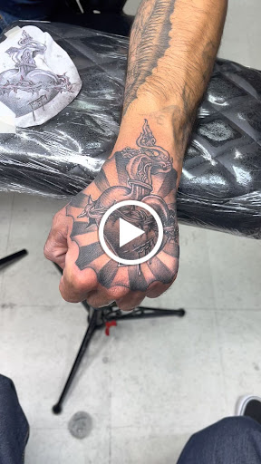 Explore leg tattoo cover up ideas for men, creative tattoo ideas in San Diego, available at Wylde Sydes Tattoo & Body Piercing