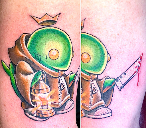 Explore tattoo ideas for female arm, creative tattoo ideas in Roseville, available at Fallen Angel Tattoo