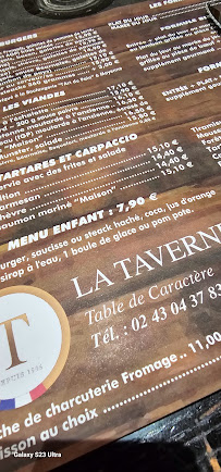 Carte du La Taverne - Table de caractère - Mayenne à Mayenne