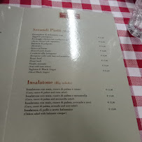 Trattoria del Rosso à Bologna menu
