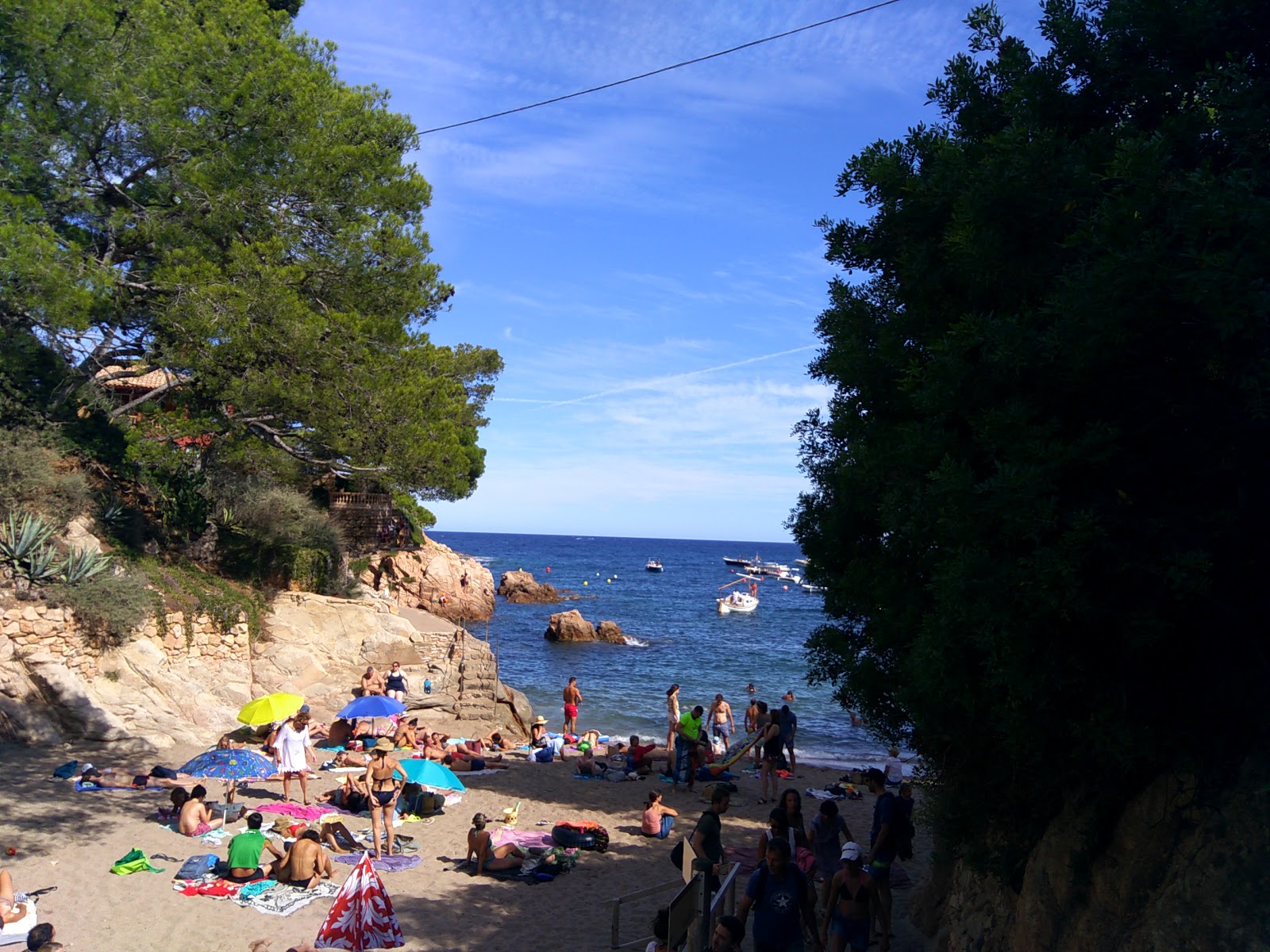 Fotografie cu Platja de Fornells cu nivelul de curățenie înalt