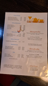 Restaurant chinois China Palast à Bad Driburg - menu / carte