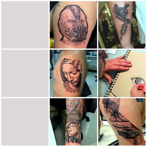 Explore sleeve cover up tattoo ideas, creative tattoo ideas in San Diego, available at Wylde Sydes Tattoo & Body Piercing