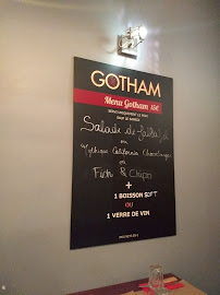Menu / carte de Le Gotham à Boulogne-Billancourt