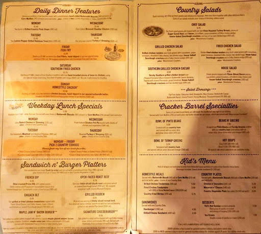 American Restaurant «Cracker Barrel Old Country Store», reviews and photos, 200 Bypass Rd, Williamsburg, VA 23185, USA