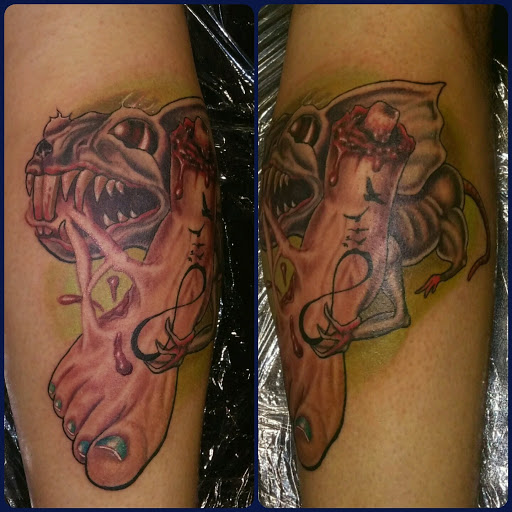 Explore dirt bike tattoo ideas, creative tattoo ideas in Casper, available at Final Thoughts