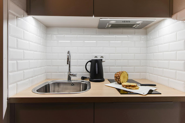 Cuisine hôtels Appart'City Confort Lille Euralille 59110 La Madeleine