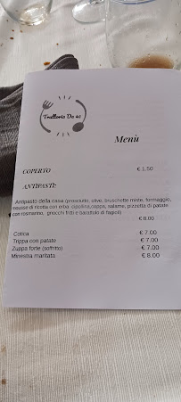 Trattoria Da '41 à Cervinara carte