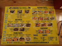 Carte du FESTA DEL PESCE by Cooperativa Pescatori à Bibione