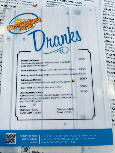 Breakfast Restaurant «The Breakfast Joynt», reviews and photos, 6245 E Bell Rd, Scottsdale, AZ 85254, USA