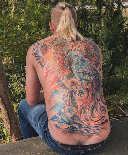 Explore head tattoo ideas for females, creative tattoo ideas in Hendersonville, available at High Caliber Tattoo