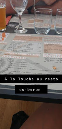 A la louche à Quiberon menu