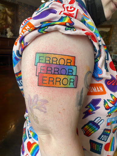 Explore flower leg tattoo ideas, creative tattoo ideas in Salt Lake City, available at Salty Kitten Tattoo Co.