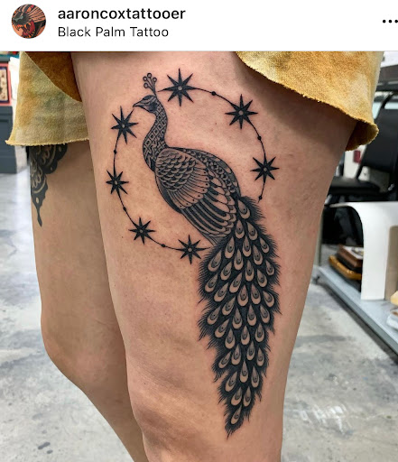 Explore mens tattoo quote ideas, creative tattoo ideas in Orange, available at Black Palm Tattoo